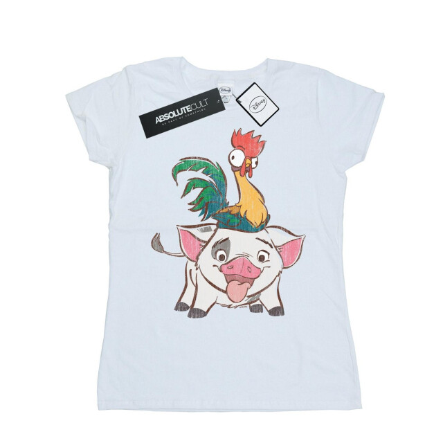 Li-cense Disney dames moana hei hei en pua katoenen t-shirt UTBI33942_white large