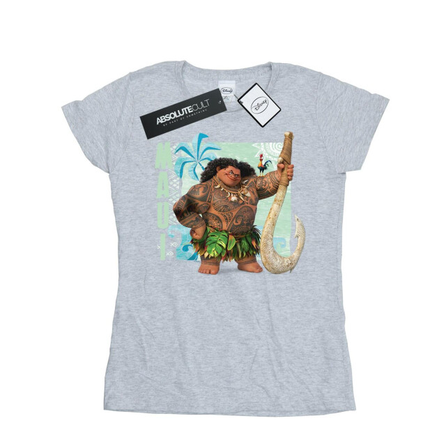 Li-cense Disney dames moana maui katoenen t-shirt UTBI33961_sportsgrey large