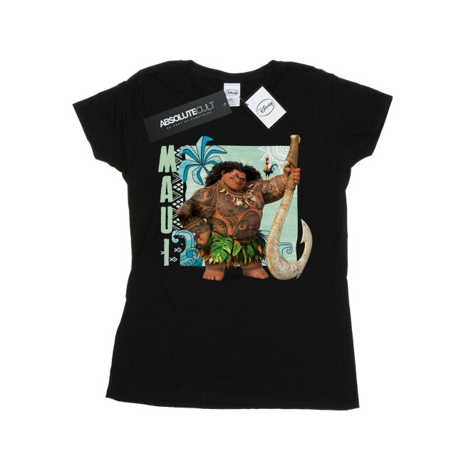 Li-cense Disney dames moana maui katoenen t-shirt UTBI33961_black large