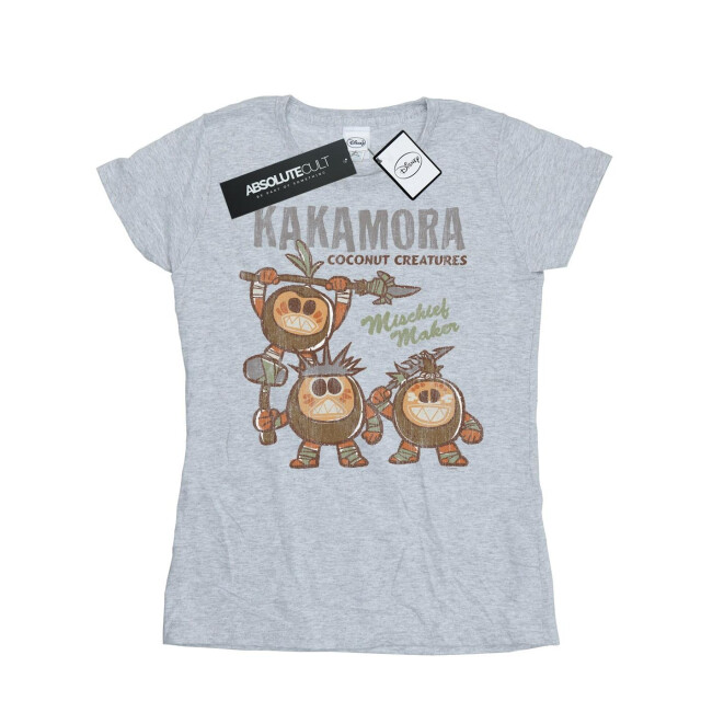 Li-cense Disney dames moana kakamora ondeugendheidsmaker katoenen t-shirt UTBI33960_sportsgrey large