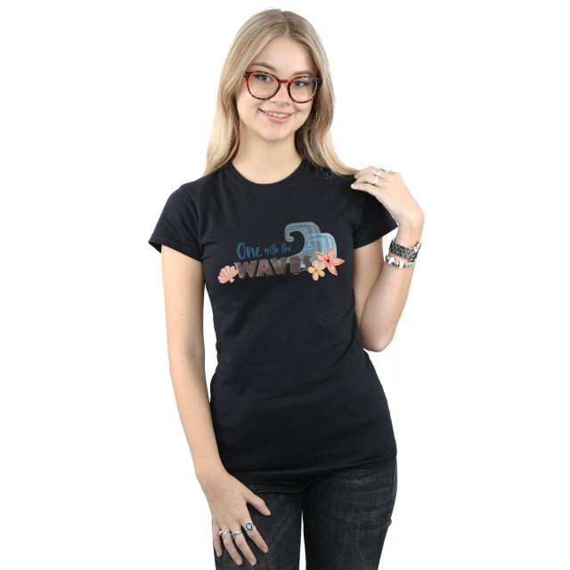 Li-cense Disney dames moana one with the waves katoenen t-shirt UTBI33978_black large