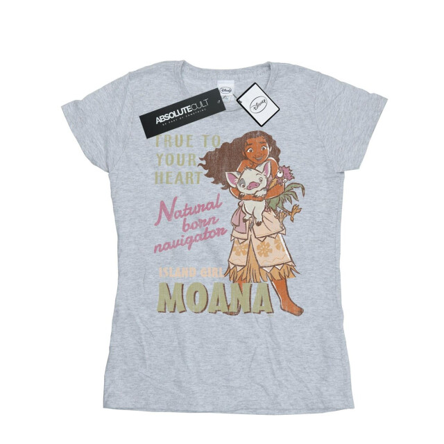 Li-cense Disney dames moana natural born navigator katoenen t-shirt UTBI33977_sportsgrey large