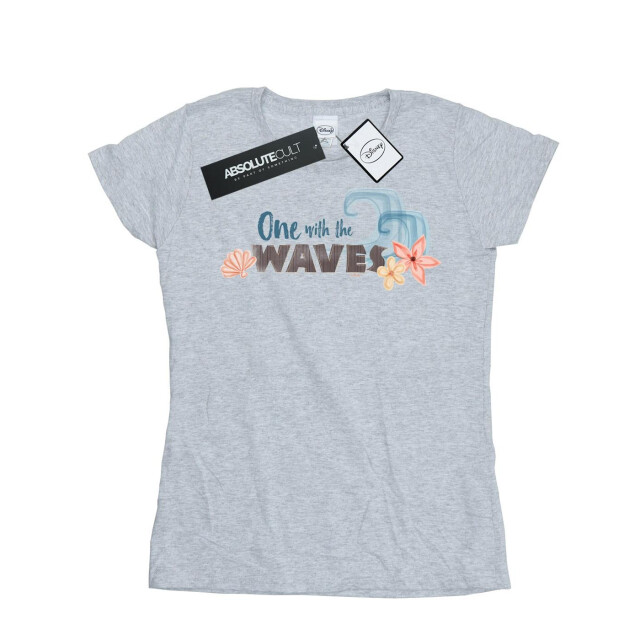 Li-cense Disney dames moana one with the waves katoenen t-shirt UTBI33978_sportsgrey large