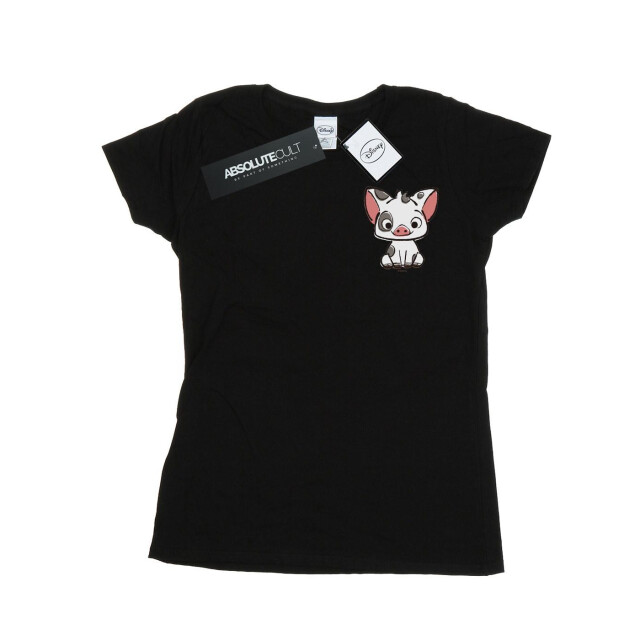 Li-cense Disney dames moana pua het varken borstprint katoenen t-shirt UTBI33999_black large