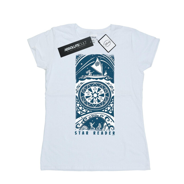 Li-cense Disney dames moana sterrenlezer katoenen t-shirt UTBI34019_white large