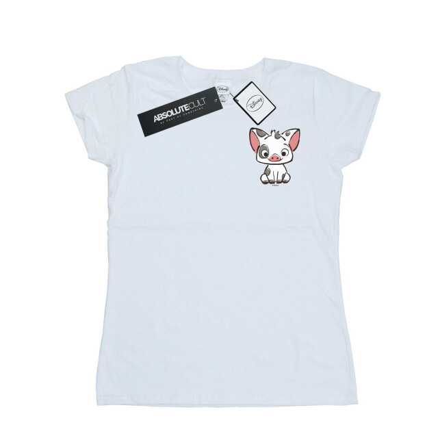 Li-cense Disney dames moana pua het varken borstprint katoenen t-shirt UTBI33999_white large