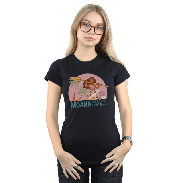 Li-cense Disney dames moana lees de zee katoenen t-shirt UTBI34000_black large