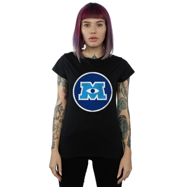 Li-cense Disney dames monsters university monster emblem katoenen t-shirt UTBI34045_black large