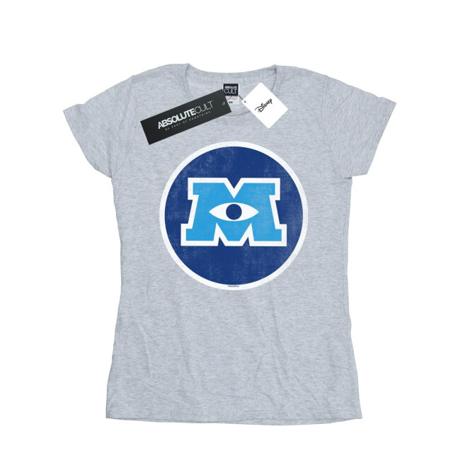Li-cense Disney dames monsters university monster emblem katoenen t-shirt UTBI34045_sportsgrey large
