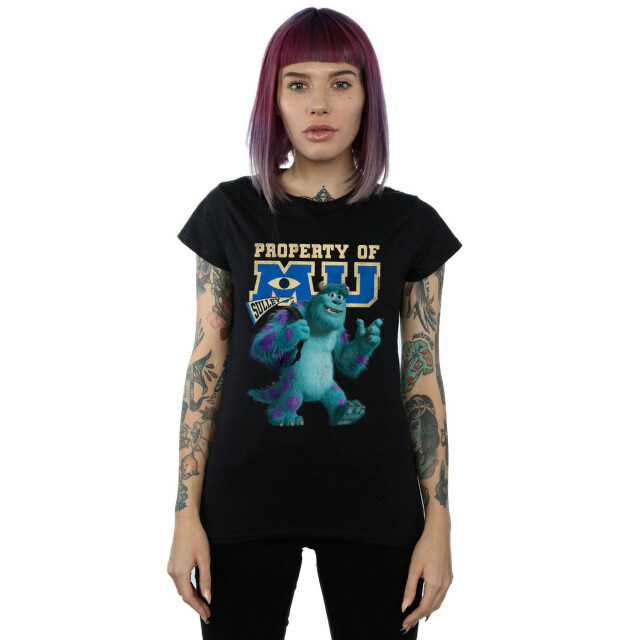 Li-cense Disney dames monsters university eigendom van mu sulley katoenen t-shirt UTBI34067_black large