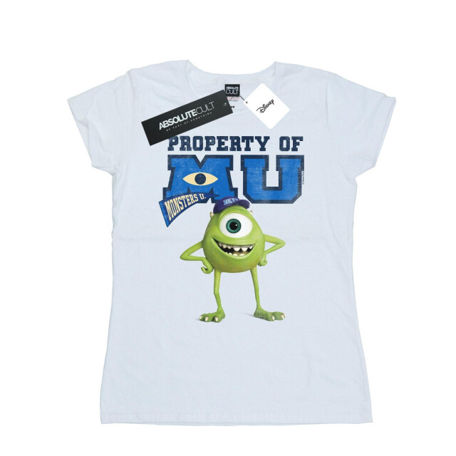 Li-cense Disney dames monsters university eigendom van mu mike katoenen t-shirt UTBI34068_white large