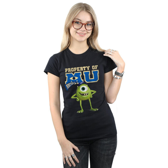 Li-cense Disney dames monsters university eigendom van mu mike katoenen t-shirt UTBI34068_black large