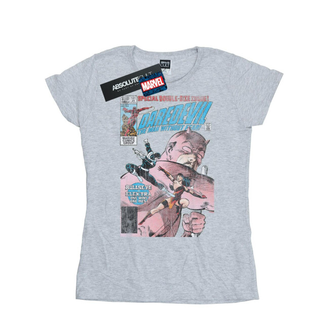Li-cense Marvel dames daredevil distressed bullseye vs elektra cover katoenen t-shirt UTBI34175_sportsgrey large