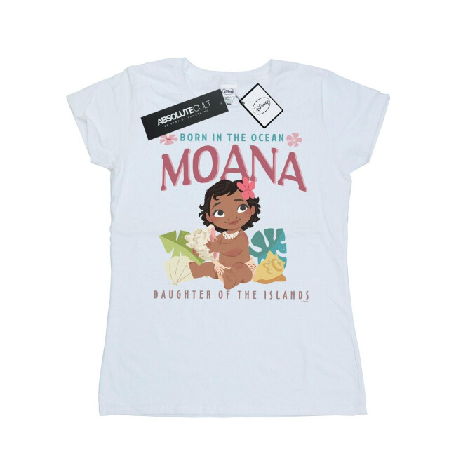 Li-cense Disney dames moana geboren in de oceaan katoenen t-shirt UTBI33916_white large