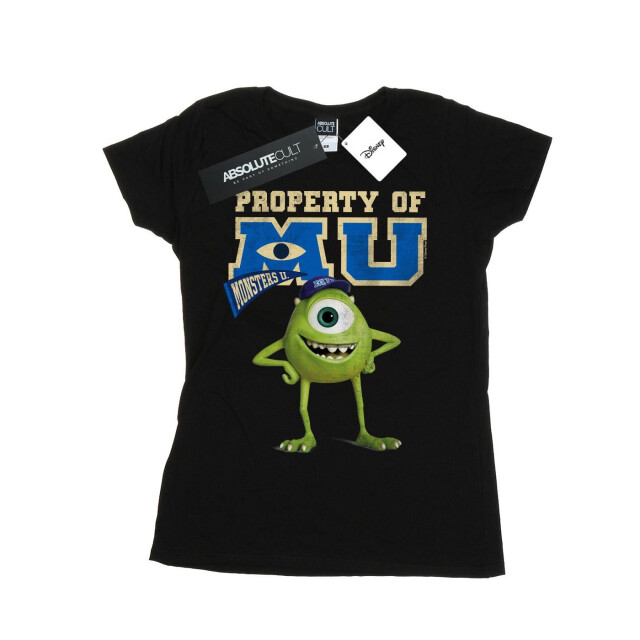 Li-cense Disney dames monsters university eigendom van mu mike katoenen t-shirt UTBI34068_black large