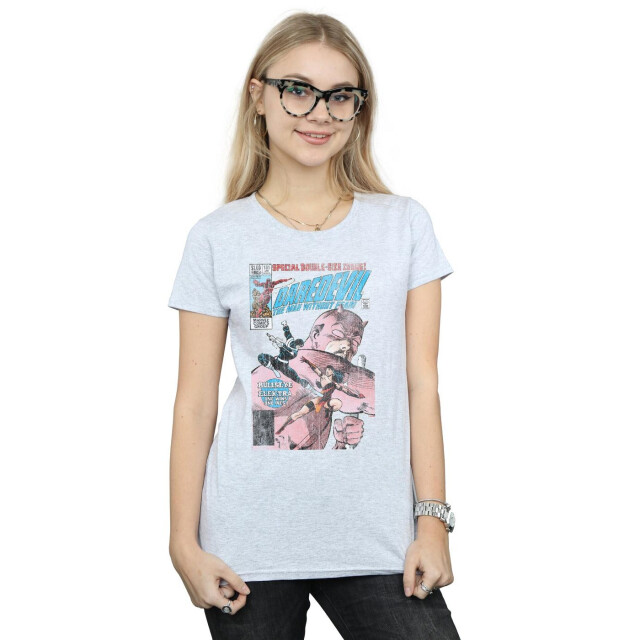 Li-cense Marvel dames daredevil distressed bullseye vs elektra cover katoenen t-shirt UTBI34175_sportsgrey large