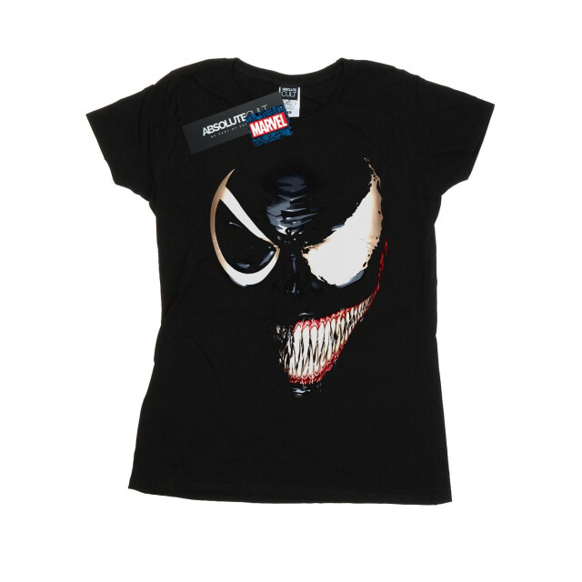 Li-cense Marvel dames venom split face katoenen t-shirt UTBI34216_black large