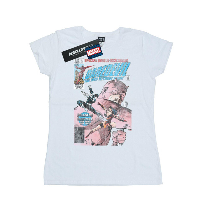 Li-cense Marvel dames daredevil distressed bullseye vs elektra cover katoenen t-shirt UTBI34175_white large