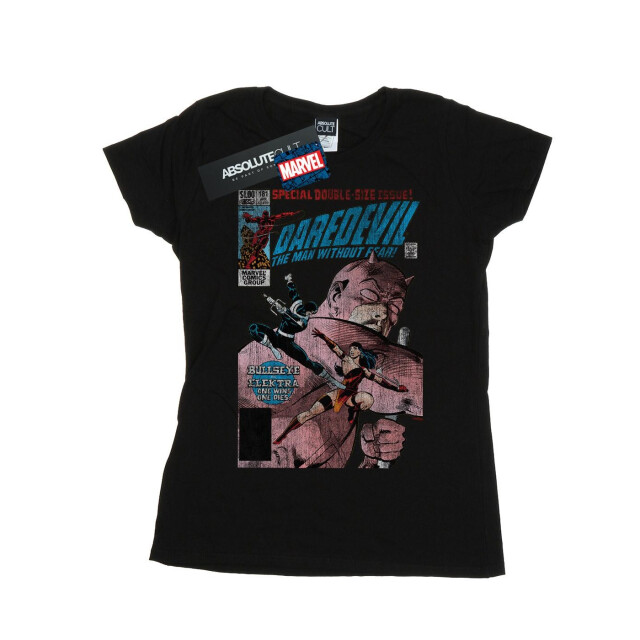 Li-cense Marvel dames daredevil distressed bullseye vs elektra cover katoenen t-shirt UTBI34175_black large