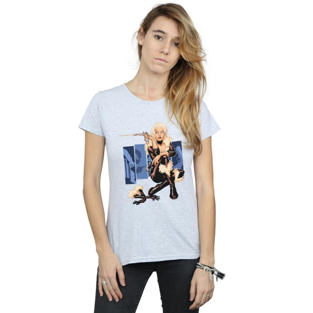 Li-cense Marvel dames zwart kat omslag katoenen t-shirt UTBI34251_sportsgrey large