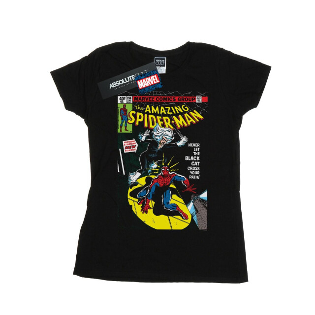 Li-cense Marvel dames spider-man black cat cover katoenen t-shirt UTBI34272_black large