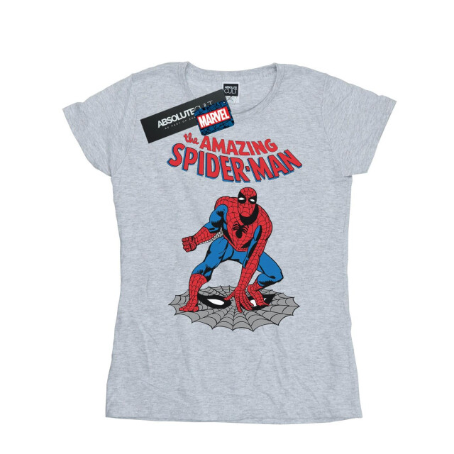 Li-cense Marvel dames the amazing spider-man katoenen t-shirt UTBI34273_sportsgrey large