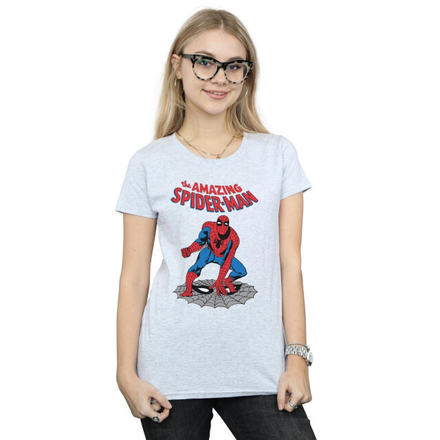 Li-cense Marvel dames the amazing spider-man katoenen t-shirt UTBI34273_sportsgrey large