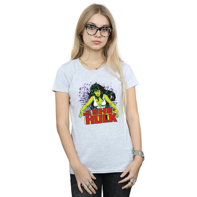 Li-cense Marvel dames the savage she-hulk katoenen t-shirt UTBI34393_sportsgrey large