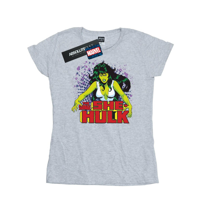 Li-cense Marvel dames the savage she-hulk katoenen t-shirt UTBI34393_sportsgrey large