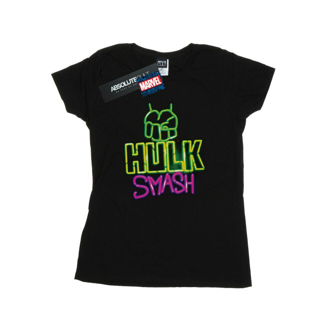 Li-cense Marvel dames hulk smash katoenen t-shirt UTBI34656_black large