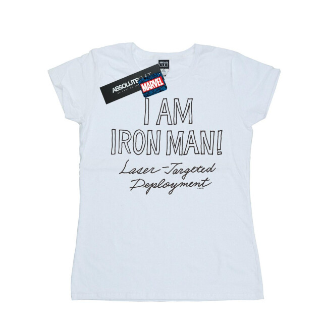 Li-cense Marvel dames i am iron man katoenen t-shirt UTBI34564_white large