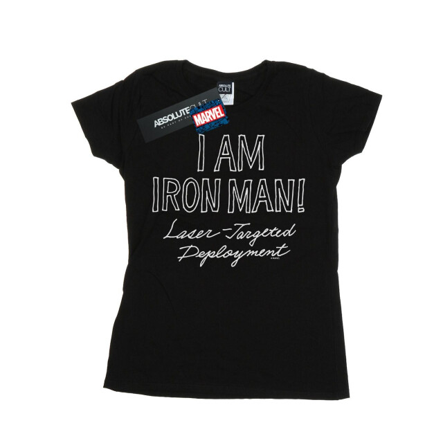 Li-cense Marvel dames i am iron man katoenen t-shirt UTBI34564_black large