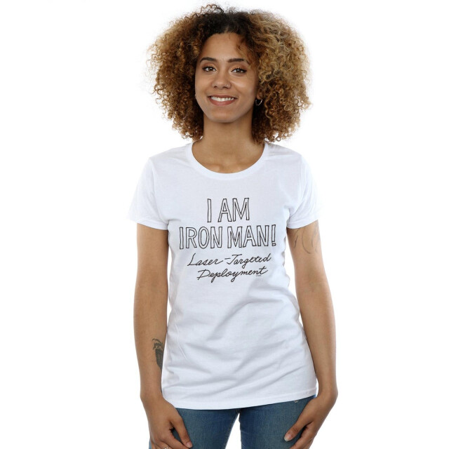 Li-cense Marvel dames i am iron man katoenen t-shirt UTBI34564_white large