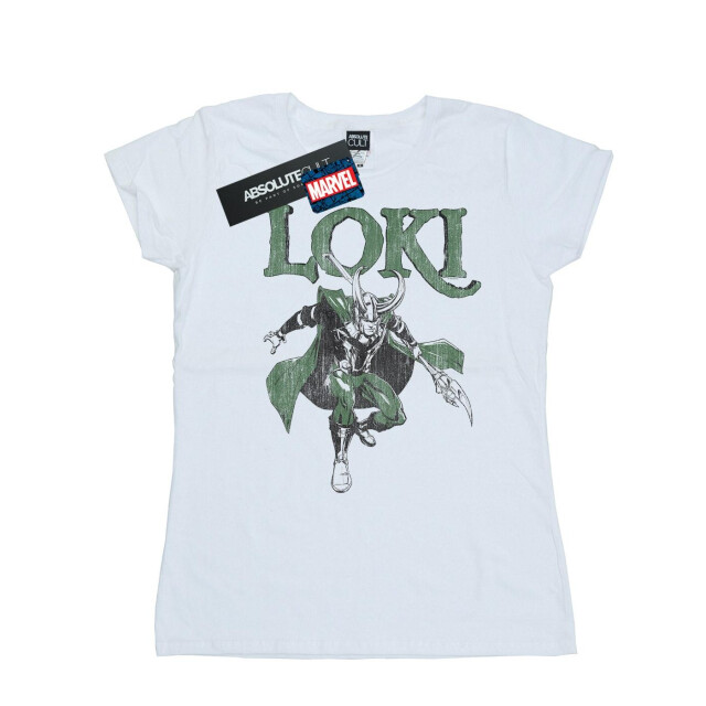 Li-cense Marvel dames loki scepter katoenen t-shirt UTBI34924_white large