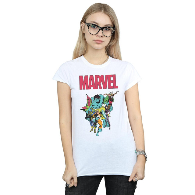Li-cense Marvel dames avengers popgroep katoenen t-shirt UTBI34852_white large