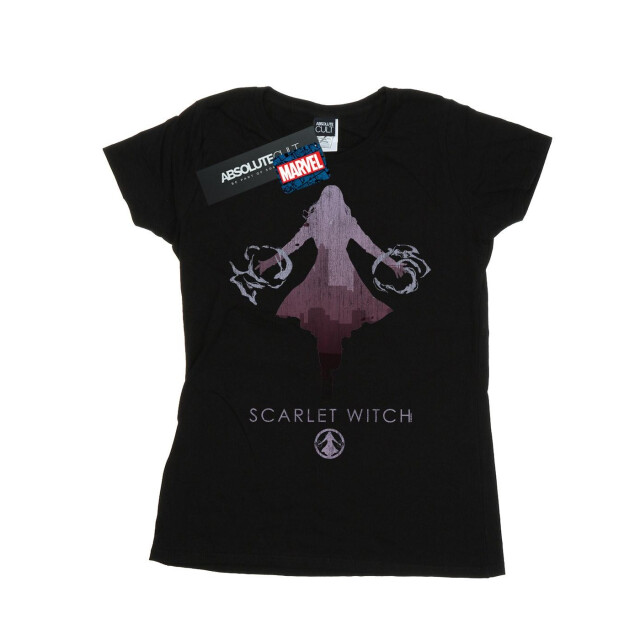 Li-cense Marvel dames scarlet witch silhouet katoenen t-shirt UTBI35054_black large