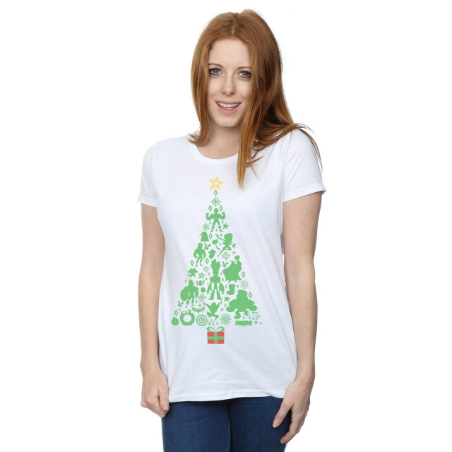 Li-cense Marvel dames avengers kerstboom katoenen t-shirt UTBI35079_white large