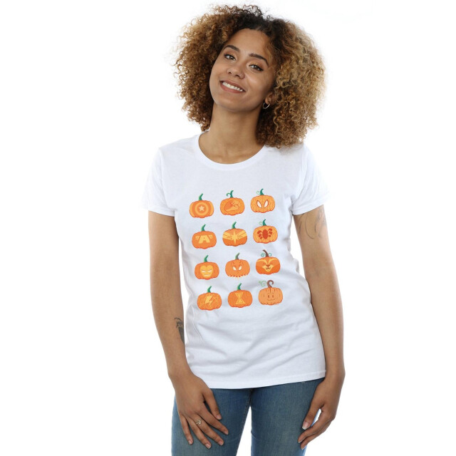 Li-cense Marvel dames avengers halloween pompoen katoenen t-shirt UTBI35143_white large