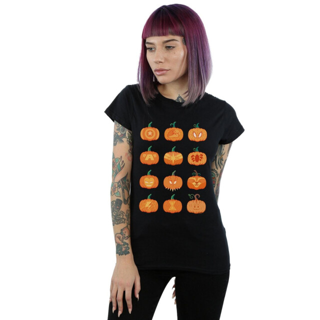 Li-cense Marvel dames avengers halloween pompoen katoenen t-shirt UTBI35143_black large