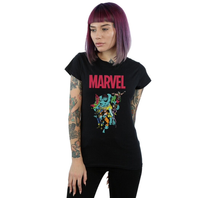 Li-cense Marvel dames avengers popgroep katoenen t-shirt UTBI34852_black large