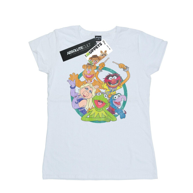 Li-cense Disney dames the muppets groep cirkel katoenen t-shirt UTBI35188_white large