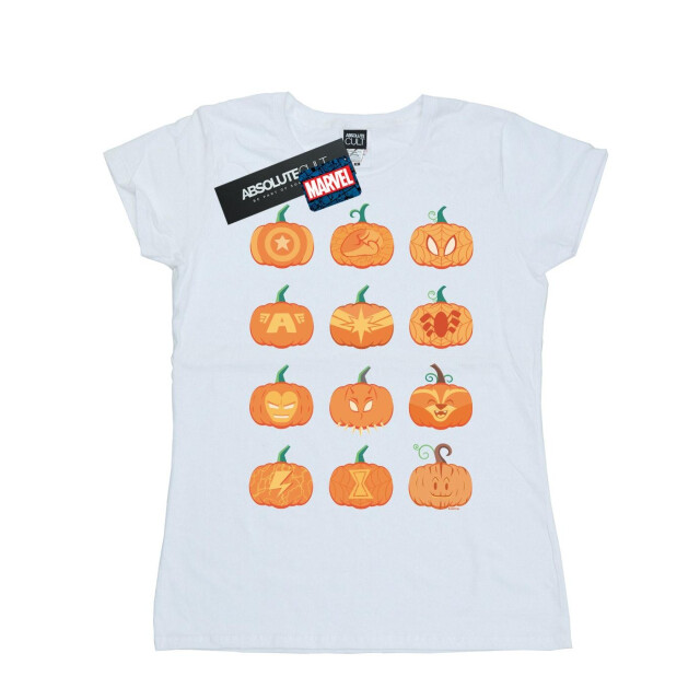 Li-cense Marvel dames avengers halloween pompoen katoenen t-shirt UTBI35143_white large