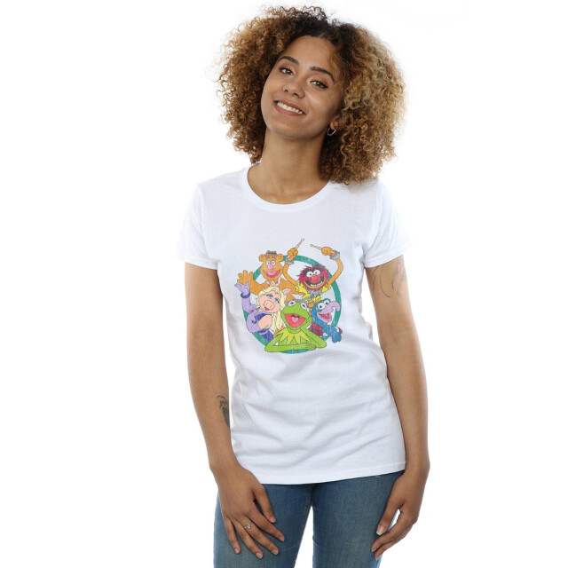 Li-cense Disney dames the muppets groep cirkel katoenen t-shirt UTBI35188_white large