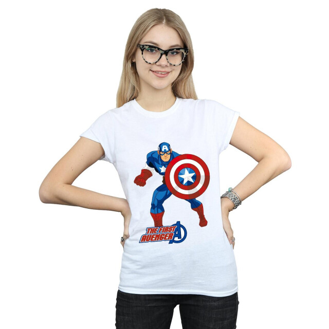 Li-cense Captain america dames the first avenger t-shirt UTBI352_white large