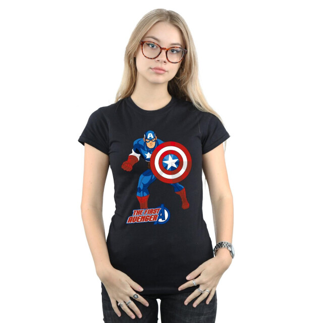 Li-cense Captain america dames the first avenger t-shirt UTBI352_black large