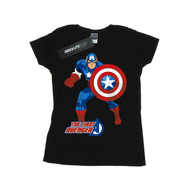 Li-cense Captain america dames the first avenger t-shirt UTBI352_black large