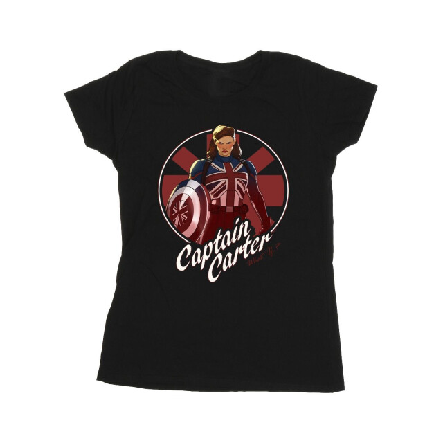 Li-cense Marvel dames what if captain carter katoenen t-shirt UTBI35215_black large