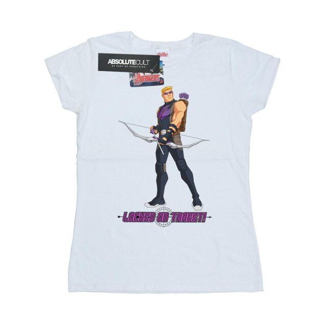 Li-cense Marvel dames hawkeye locked on target katoenen t-shirt UTBI3543_white large