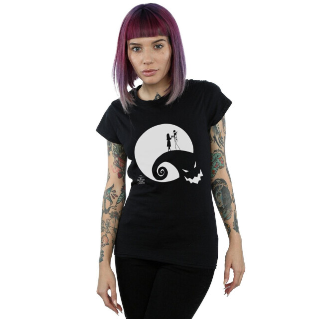 Li-cense Disney dames nightmare before christmas moon oogie boogie katoenen t-shirt UTBI35483_black large