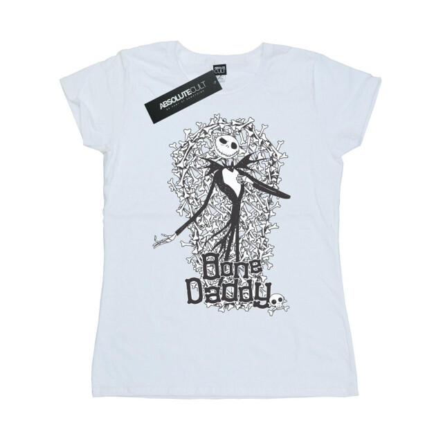 Li-cense Disney dames nightmare before christmas bone daddy katoenen t-shirt UTBI35505_white large